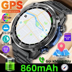 Đồng Hồ Thông Minh GPS LIGE Dành Cho Nam Với Bản Đồ Ngoại Tuyến Pin 860mAh La Bàn Máy Đo Độ Cao Khí Áp Màn Hình AMOLED Gọi Bluetooth Máy Nghe Nhạc MP3 4GB Khả Năng Chống Nước 3ATM
