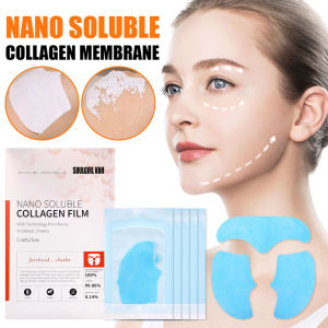 10 Sets Water Souble Collagen Film Gel Facial Mask Paper Anti Aging Moisturizing Wrinkle Remover Face Filler Firming Face Care