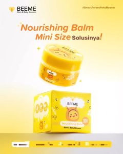 Beume Nourishing Balm 5gr KECIL Skincare Ibu dan Anak All Solutions Cream Bayi Kulit sensitif Ruam Biang (NEW MINI SIZE)