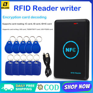 Boland Smart Copier 13.56Mhz Key Ecryption Decoding Reader 125Khz T5577 Writer UID Tag No Need Install USB Programming Built-In Software Duplicator