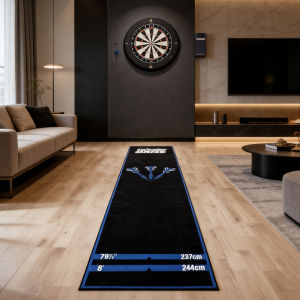 VIKAMA American Retro Darts Mat: Non-Slip Wear-Resistant Floor Mat for Home Game Rooms and Gaming Spaces—Home Decor