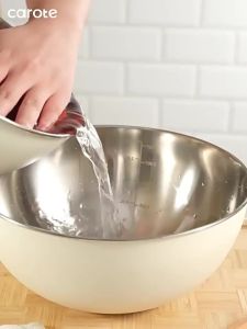 CAROTE | Diet-friendly Stainless Steel Salad Bowl 8 inches