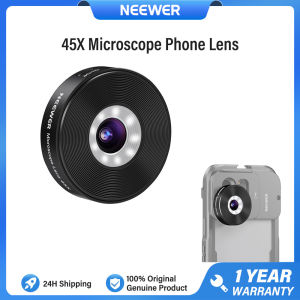 NEEWER LS-32 45X Microscope Phone Lens for 17mm Thread Lens Mount Compatible with iPhone Samsung Xiaomi Android Phone Camera Lens