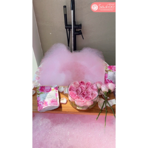 Saboo Thailand Bubble Bath Bomb Powder Rose 200g. | สบู่ ไทยแลนด์ บับเบิ้ล บาธ พาวเดอร์ โรส 200กรัม