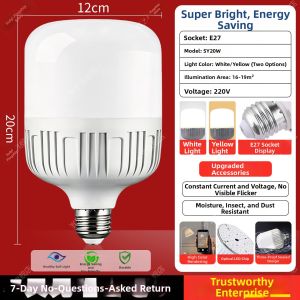 SUIYI | High Power Bright LED Light Bulb E27 100W
