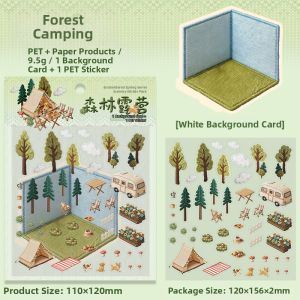 Embroidery Simulation Miniature Scene Stickers