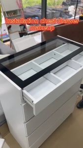 F&F: Chest Drawer with Mirror top Makeup Table / Drawer Baju / Almari Baju / laci baju
