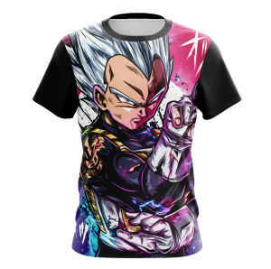 Bandai | Hot Selling and Fashionable New Dragon Ball Jiyi Gong Beijita 3D Printed Fast Drying Breathable Mens Casual Sports T-shirt