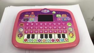 LED Screen Learning Tablet Laptop Alphabet Piano Montessori Toys Kid Early Education Toddler Gift Mainan Baby Belajar