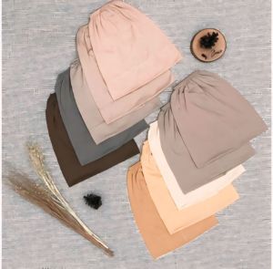 Hijab Instan Zipper Segi Empat Resleting Polycotton Premium / Kerudung Segi Empat Instan Zipper