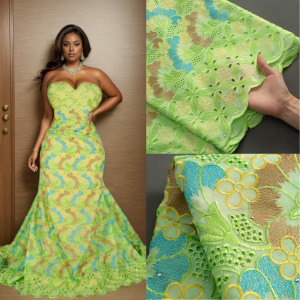 SJD High Quality Swiss Voile African Rhinestons Cotton Lace Fabric 2024 Nigerian Cotton Lace Fabric For Women Wedding Dresses