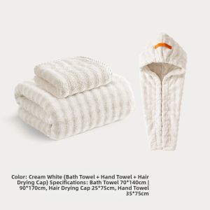 WUYINLIANGPIN | Premium Highly Absorbent Lint-Free Adult Bath Towel Set