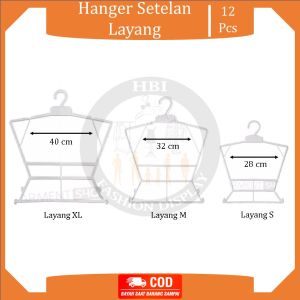 Hanger Baby Model Layang Ukuran XL Harga Per Lusin / Gantungan Baju Model Layang
