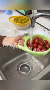 PREFFERRED SHOP Vegetables Fruits Tools Storage Basket Food Organization Cleaning Filter Drain Bowl