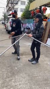 เต็นท์ประกอบ 4x4 เมตร ผ้าหนา900D ทรงพีระมิด