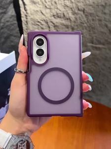 Ốp Lưng Samsung Galaxy Z Flip 8/7/6 Flip8/7 FE Mỏng Nhẹ Sang Trọng Mờ Trong Suốt Tương Thích Sạc Không Dây Từ Tính Bảo Vệ Toàn Diện