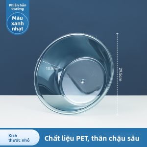CHAHUA | Chậu Rửa Mặt Dày Bền Trong Suốt Kích Thước Lớn Hình Tròn