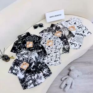 Bộ cộc tay sơ mi lụa quần thô kaki mềm cực chất cho bé trai của nhà Bách Nhật