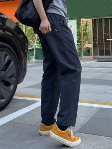 Quần Dài Nam Mùa Hè Mỏng Nhanh Khô Thể Thao Quần Dài Công Sở Phong Cách Mỹ Quần Dài Thể Thao Cạp Cao Thẳng Màu Trơn