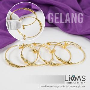 Gold Bracelet For Women Aesthetic Emas Korea Bangkok Korean Style Gelang Tangan Perempuan Rantai Tangan Lipan | LIVAS Fashion