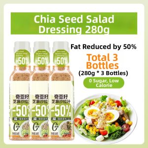 Zero Fat Chia Seed Sesame Salad Dressing