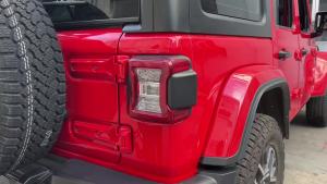 SHINEKA Xe Đèn Hậu Sau Đèn Hood Cho Xe Jeep Wrangler JL 2018-2023 Chất Liệu ABS Đèn Hậu Trang Trí Bao Bảo Vệ Phụ Kiện