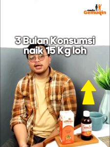 Madu Gemuqin Herbal Penggemuk Badan dan Meningkatkan Nafsu Makan 175 ML