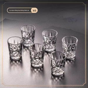 BOANG | Bộ Ly Rượu Vang Pha Lê Nhỏ & Bình Decanter Sang Trọng Cho Gia Đình