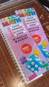 Math Booklet for Kids Math Practice Booklet Addition Subtraction Multiplication Division Math Workbook Reusable 500+ Equations to Solve