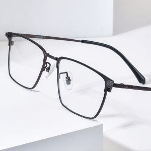 NIANZHEN Titanium Alloy Eyeglasses Frame Men Square Brand Design Glasses Women Ultralight-Weight Retro Eyewear Spectacles 69939