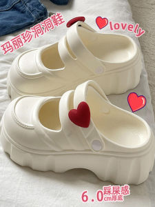 Giày Đế Dày Chống Trượt Ngoài Trời Cho Nữ Mary Janes EVA Mùa Hè 2025 Giày Đế Bằng Đế EVA Thoải Mái Thoáng Khí Chống Trượt