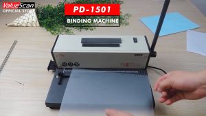 Valuescan PD-1501 A4 Manual Hole Punching & Electric Spiral Coil  Binding Machine
