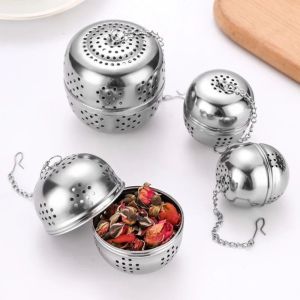 Stainless Steel Tea Ball Infuser Tea Infuser Reusable Tea Infuser Tea Strainer Tea Filter Egg Shaped