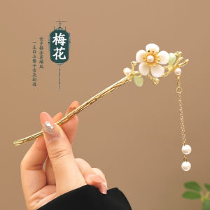 เครื่องประดับผมสไตล์จีนโบราณแบบใหม่ แฮร์คลิป หางม้า ตกแต่งผม ชุดฮันฟู เครื่องประดับสำหรับผู้หญิง งานฝีมือแฮนด์เมด