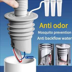 Polocat Silicone Bathroom Sewer Seal Ring Kitchen Sink Sewer Pipe Plug Washing Machine Anti-odor Leakage Pipe Seal Connector Plug