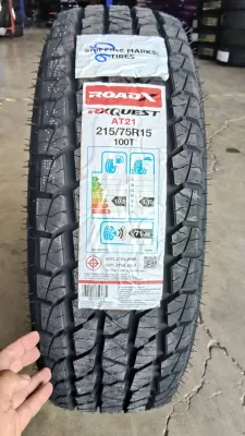 ยางรถยนต์​ ยี่ห้อ​ ROADX​ รุ่น​ AT21​ ขนาด​ 215/75R15​ยางใหม่ปี26​ ราคาต่อ1เส้น​ ยางดีมี​คุณภาพ​ รับประกัน​ความพอใจ​คืน​ได้​ภายใน​7​วัน​