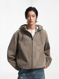 Jack Jones | Hooded Comfortable New Mens Leather Jacket