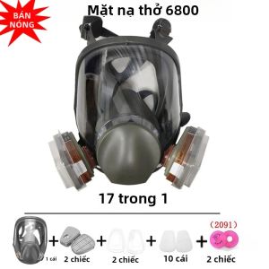 Bộ Mặt Nạ Phòng Độc Toàn Mặt 6800 Chống Sương Mù Sơn Công Nghiệp Phun Sơn An Toàn Làm Việc Bảo Vệ Hô Hấp Cho Khí Hữu Cơ Khí Axit Amoniac Hydro