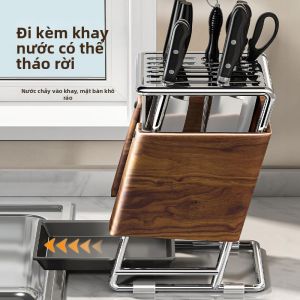 Giá Đựng Dao Thớt Phong Cách Retro Mới