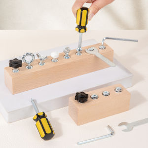 Kids Wooden Screw Nut Disassembly Toy - Early Education Montessori Fine Motor Skills Trainingimprove Patience And Concentration
