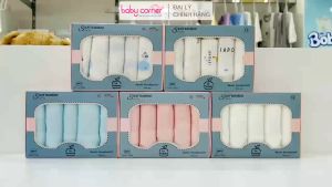 Set 5 Khăn Sữa Sợi Tre Lụa La Pomme 30x30cm Cho Bé Từ Sơ Sinh K001