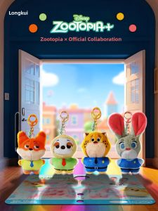 LONGKUI | Squeaky Disney Zootopia Fox and Judy Plush Toy