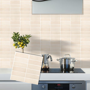 1/5/10 แผ่นโรงรถ Renovation Self-sticking สติ๊กเกอร์ติดผนังPeel และ Stick Backsplash Subway กระเบื้องสําหรับห้องครัวห้องน้ํา