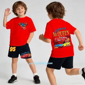52TOYS | 2026 Childrens Costume Boys Summer Clothes Toddler Cartoon T Shirt+Shorts 2Piece Set Infant Cute Printed Tees All-match Shorts