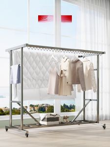 Thickened Sturdy 304 Stainless Steel Clothesline Stand Indoor Outdoor Balcony Use Clothes Drying Rack Garment Care Equipment