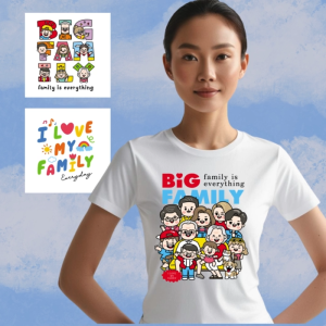 เสื้อครอบครัวใหญ่ Big Family เสื้อทีมใส่เป็นครอบครัวทุกลายเดียวกัน เสื้อครอบครัววันรวมญาติลายน่ารักๆ ผ้าไมโครใส่สบายคุณภาพดี งานไทย พร้อมส่ง!