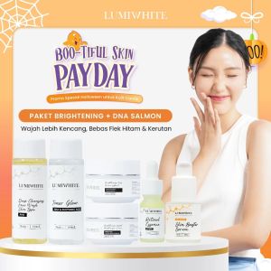 LUMIWHITE Paket Brightening + Serum DNA Salmon [facewhash + Toner + Day cream + Night Cream +Retinol Essence + DNA Salmon