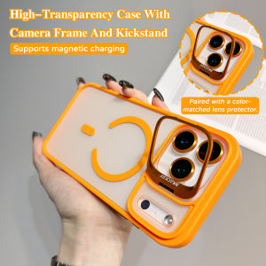 Luxury Magnetic Shockproof Bracket Phone Case For Samsung Galaxy S26 Ultra S25 Plus S24 FE S23 S22 Ultra Len Protector Cover