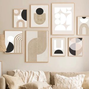 Minimalist Abstract Line Wall Art: Modern Mural Posters & Prints for Living Room Decoration