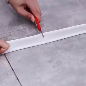 Silicone flexible water barrier strip bathroom dry-wet separation water-blocking stripkitchen Water Stopper Tahan lama